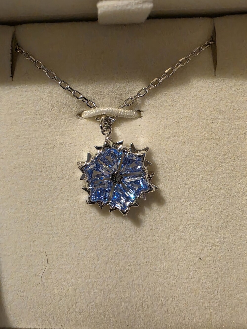 Swarovski Zirconia Blue Snow Flake